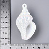 UV Plating Opaque Acrylic Shell Shape Big Pendants SACR-T018-35A-4