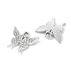 Animal Theme UV Plating Alloy Crystal Rhinestone Pendants ALRI-T012-07M-P-2