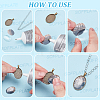 30Pcs Alloy Pendant Cabochon Settings FIND-SP0005-68-5