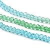 Transparent Painted Glass Beads Strands DGLA-A034-T1mm-A17-4