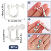 SUNNYCLUE 30Pcs Resin Clip-on Earring Findings FIND-SC0008-79-2