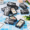 Polka Dot Print Cardboard Jewelry Gift Boxes with Bowknot CON-TAC0001-10E-15