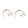 304 Stainless Steel Half Hoop Earrings STAS-Z028-B01-G-1