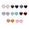 Electroplate Druzy Resin Pendants RESI-S366-01-M-1