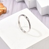 Rhodium Plated 925 Sterling Silver Adjustable Rings RJEW-S397-01P-12-1