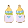 304 Stainless Steel Enamel Pendants STAS-G360-04G-03-1