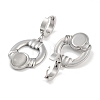 Ring 304 Stainless Steel Dangle Earrings EJEW-L283-083P-2