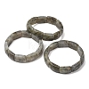Rectangle Natural Labradorite Beaded Stretch Bracelets for Women Men GG-CBA9ACE-C09-4