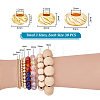 90Pcs 3 Styles Rack Plating Brass Spacer Beads KK-PH0012-66-4