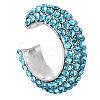 Alloy Rhinestone Cuff Earrings for Women WG12945-09-1