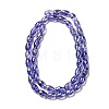 Electroplate Transparent Glass Beads Strand GLAA-G088-06B-2