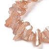 Natural Quartz Crystal Points Beads Strands G-K181-B26-4