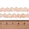 Transparent Crackle Glass Beads Strands GLAA-Q115-04A-09-4