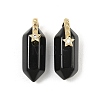 Natural Obsidian Double Terminal Pendants GG-CBA4154-07G-02-1