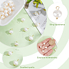 24Pcs Natural Pearl Two Sides Polished Charms PALLOY-HY00055-5