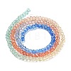 Transparent Painted Glass Beads Strands DGLA-A034-T1mm-A02-5