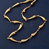 304 Stainless Steel Link Chain Necklaces for Women NJEW-G178-01G-01-2
