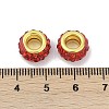 Alloy Rhinestone Clay Pave Beads ALRI-D300-04G-16-3