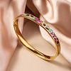 304 Stainless Steel Enamel Bangles FS-WG30162-08-1