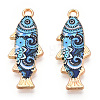 Alloy Enamel Pendants FIND-C037-16G-01-1-2