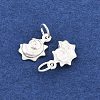 925 Sterling Silver Shell Shape Charms STER-I023-01S-01-2