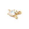 Brass Glass Pendants KK-P340-55G-2