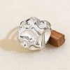 304 Stainless Steel Cuff Open Rings for Women RJEW-T037-01P-1