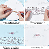 10 Rolls PET Lace Flower Nail Foils Floral Transfer Paper STIC-SP0001-19-4