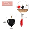 18Pcs 3 Colors Spray Painted Glass Pendants GLAA-YW0004-33-2
