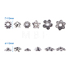 Tibetan Style Spacer Beads End Caps Antique Silver Jewelry Findings Beads Caps Mix Style TIBEB-PH0001-02-B-2