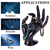 Plastic Ring Display Hand Model RDIS-WH0004-03A-WH-7
