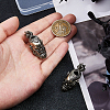 2Pcs Outdoor EDC Tool Brass Parachute Rope European Beads KK-DC0004-81AS-3
