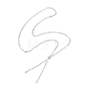 2.5MM 304 Stainless Steel Paperclip Chain Slider Necklace Making AJEW-JB01410-1