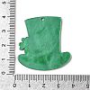 Saint Patrick's Day Clover Opaque Acrylic Pendants OACR-V002-02D-3