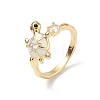 Ocean Brass Enamel Finger Rings RB-CBAD847-01D-G-1