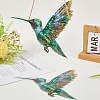 Acrylic Bird Hanging Suncatchers HJEW-WH20021-02D-3