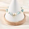 Shell Shape Alloy Enamel Charm Bracelets BJEW-JB13913-4