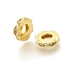 Infinity Brass Micro Pave Clear Cubic Zirconia European Beads KK-Z156-11G-1