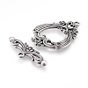Tibetan Style Alloy Toggle Clasps TIBE-A15304-TAS-NR-3