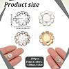 160Pcs 2 Colors Alloy Rhinestone Cabochons ALRI-GO0001-05-2