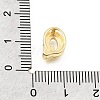 Brass Micro Pave Clear Cubic Zirconia Initial Spacer Bars KK-E802-34G-Q-3