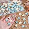 70Pcs 2 Colors Opaque Resin Cabochons RESI-PH0002-80-3