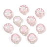 Printed Opaque Acrylic Beads OACR-D041-01A-1