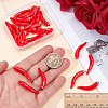 30Pcs Handmade Porcelain Pendants PORC-SC0001-54B-3