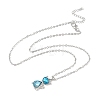 Cat Shape Alloy Rhinestone Pendant Necklaces FS-WG5CA0C-02-1