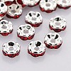 Brass Rhinestone Spacer Beads RB-A014-L6mm-21S-1