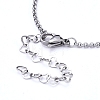304 Stainless Steel Rolo Chains Necklace & Bracelet Jewelry Sets SJEW-JS01097-9