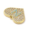 Brass Micro Pave Cubic Zirconia Pendants KK-Q772-10G-3