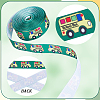 10 Yards Back To School Theme Polyester Grosgrain Ribbon OCOR-WH0082-82A-6