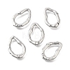 Brass Irregularity Spring Gate Rings KK-U072-43B-P-1